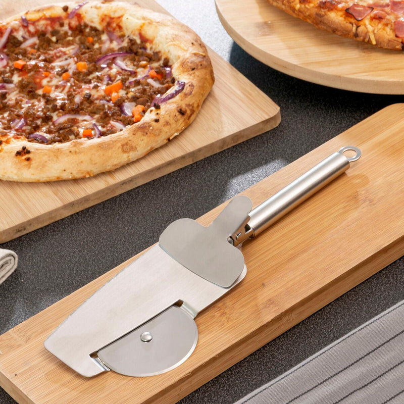 Cortador de Pizza 4-in-1 Nice Slice InnovaGoods IG813215 Aço inoxidável (Recondicionado A) - debemcomavida.pt