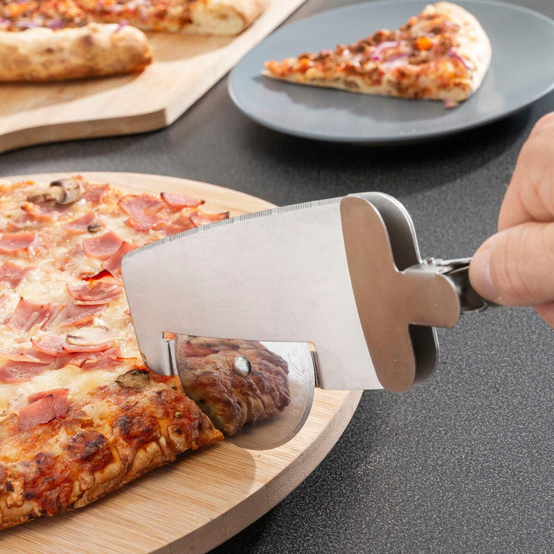 Cortador de Pizza 4-in-1 Nice Slice InnovaGoods IG813215 Aço inoxidável (Recondicionado A) - debemcomavida.pt