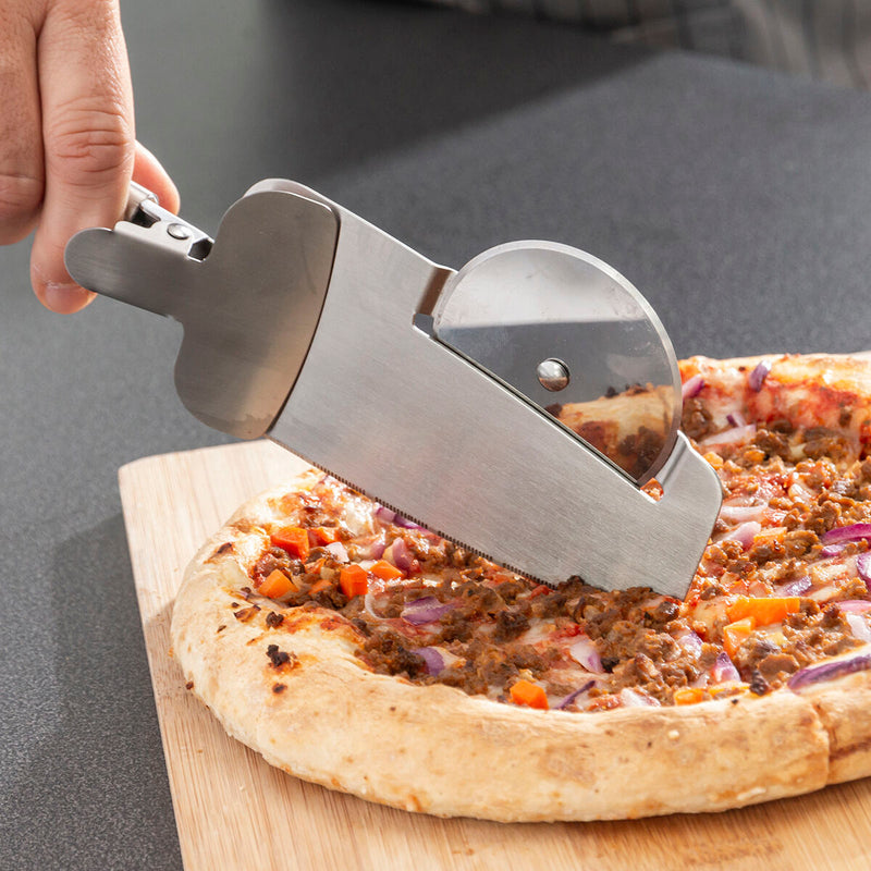 Cortador de Pizza 4-in-1 Nice Slice InnovaGoods IG813215 Aço inoxidável (Recondicionado A) - debemcomavida.pt