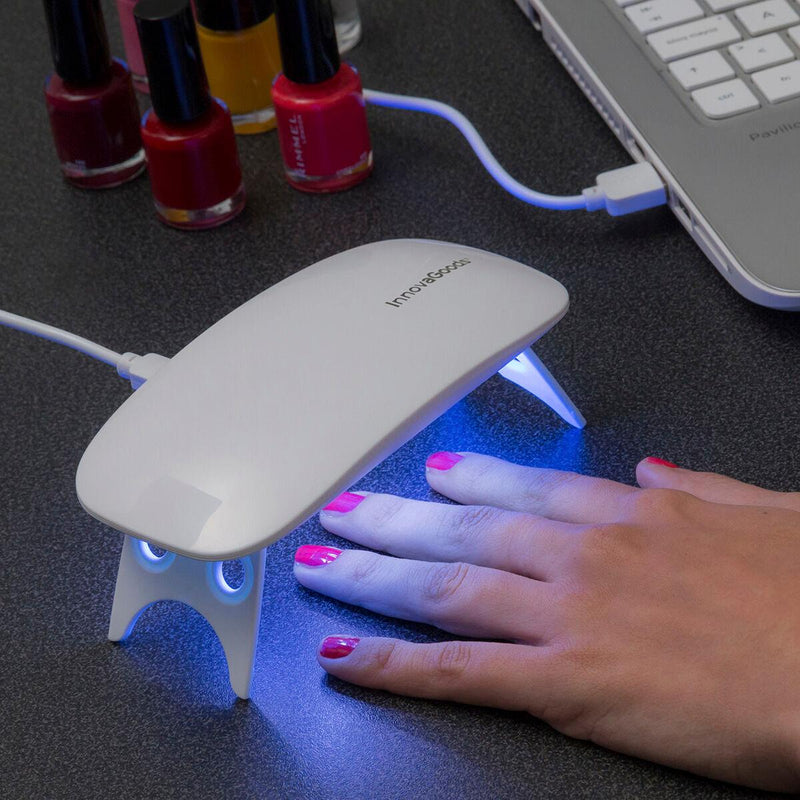 Lâmpada LED UV para Unhas Mini InnovaGoods (Branco) (Multicolor) (Recondicionado A+) - debemcomavida.pt