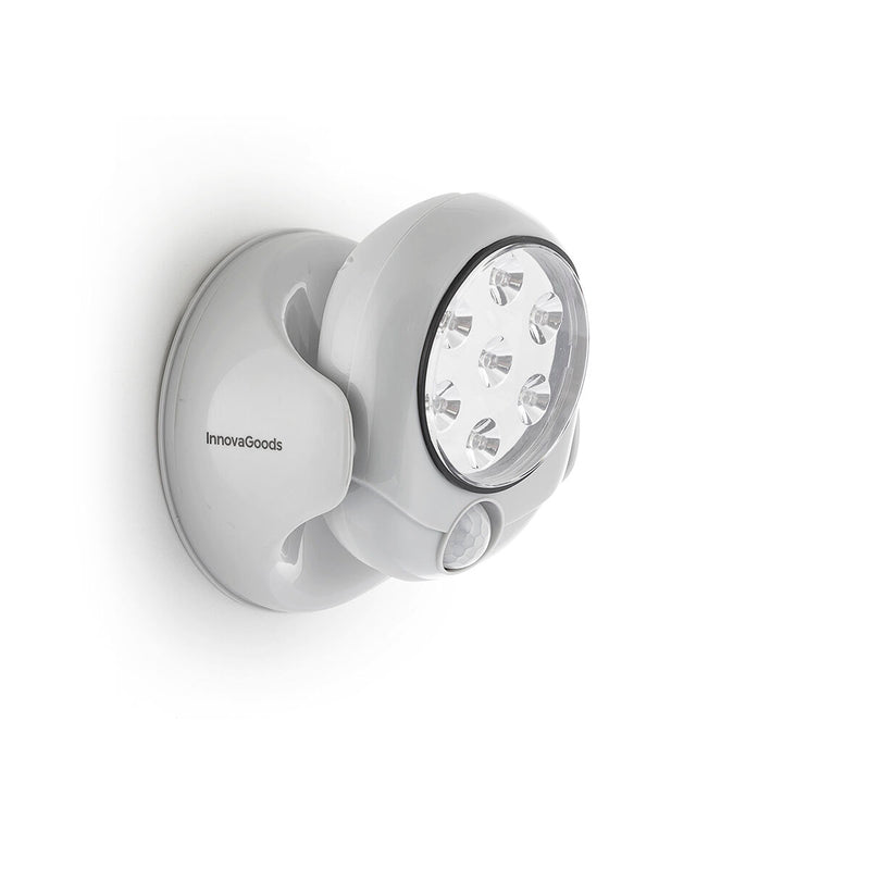 Candeeiro LED com Sensor de Movimento Lumact 360º InnovaGoods Cinzento (Recondicionado C) - debemcomavida.pt