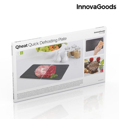 Tabuleiro de Descongelação Rápida de Alimentos Qheat InnovaGoods IG117247 Preto Antiaderente (Recondicionado A) - debemcomavida.pt